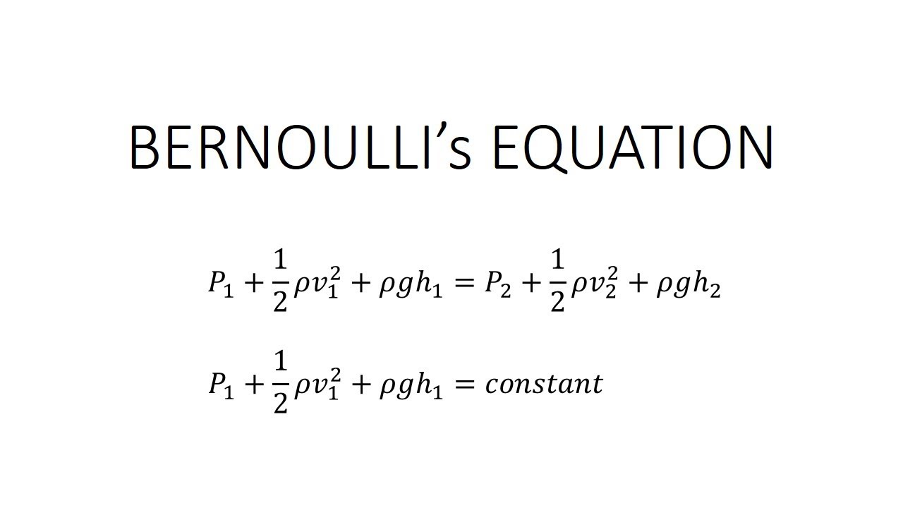  Bernoulli Equation